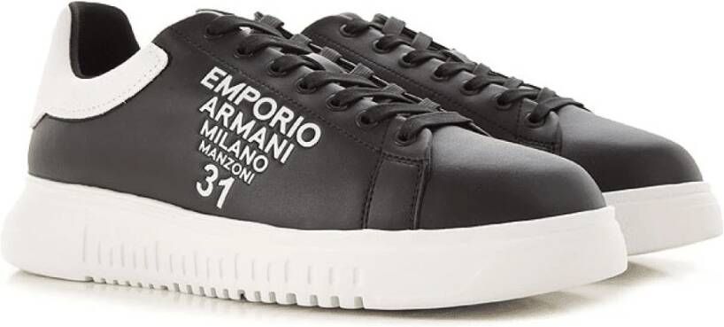 Emporio Armani Sneakers Zwart Heren