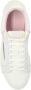 Emporio Armani Witte Roze Leren Sneaker met Metalen Adelaar Plaque White Dames - Thumbnail 2