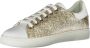 Emporio Armani Gouden glanzende sportschoenen met veters Yellow Dames - Thumbnail 2
