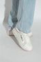 Emporio Armani Witte Roze Leren Sneaker met Metalen Adelaar Plaque White Dames - Thumbnail 5