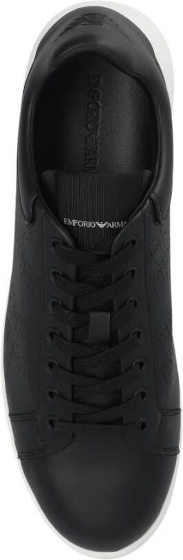 Emporio Armani Sportschoenen met veters Zwart Heren