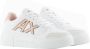 Armani Exchange Contrast Logo Sneakers Xdx147 Optic White Dames - Thumbnail 4