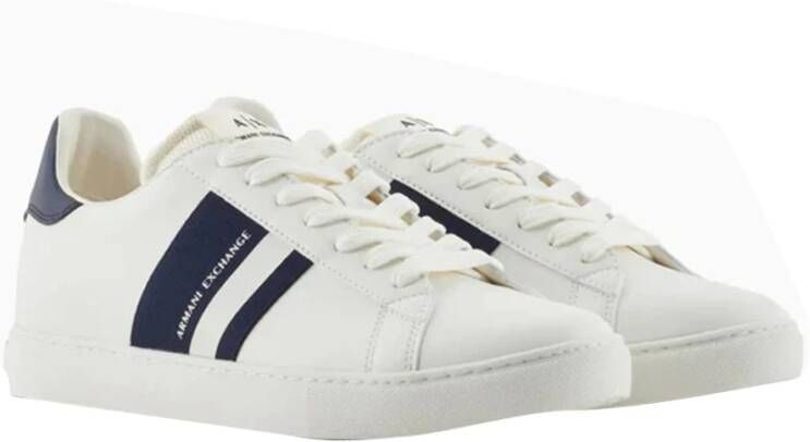 Armani Exchange Blauwe Veterschoenen met Rubberen Zool White Heren - Foto 6