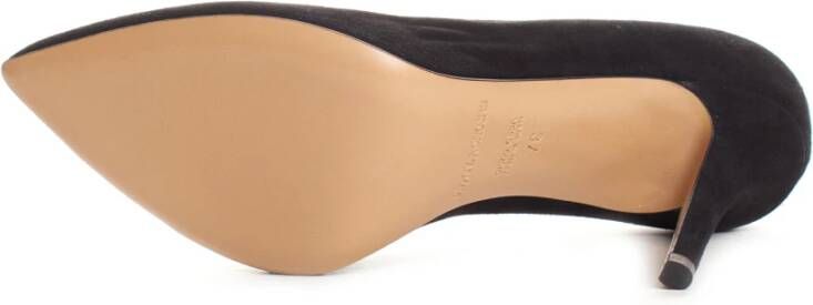 Emporio Armani Stiletto hakken in suède leer Black Dames