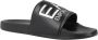 Ea7 Emporio Ar i Teenslippers Visibility Logo Slides Black White - Thumbnail 12