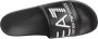 Ea7 Emporio Ar i Teenslippers Visibility Logo Slides Black White - Thumbnail 14