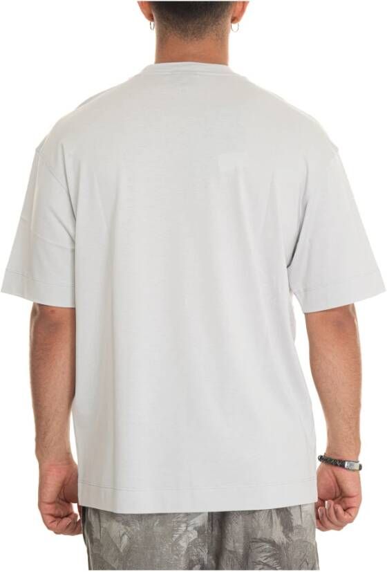 Emporio Armani T-shirt met palmboomprint van katoen