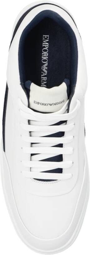 Emporio Armani Veterschoenen Wit Heren