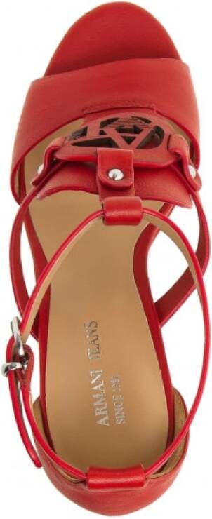 Emporio Armani Wedges Red Dames