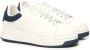 Emporio Armani Wit Blauw Leren Sneakers Vetersluiting White Heren - Thumbnail 9