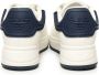 Emporio Armani Wit Blauw Leren Sneakers Vetersluiting White Heren - Thumbnail 10