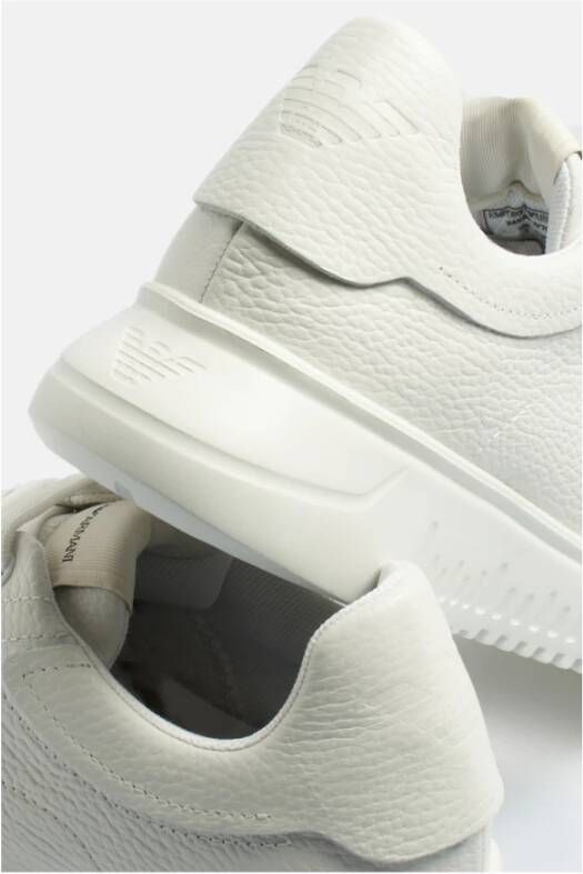 Emporio Armani Witte Gomma Sneakers Wit Heren