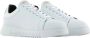 Emporio Armani Witte gehamerde leren sneakers Heren 41.5 White Heren - Thumbnail 2
