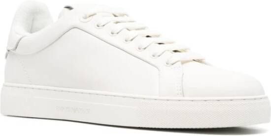 Emporio Armani Witte Logo-Print Veterschoenen