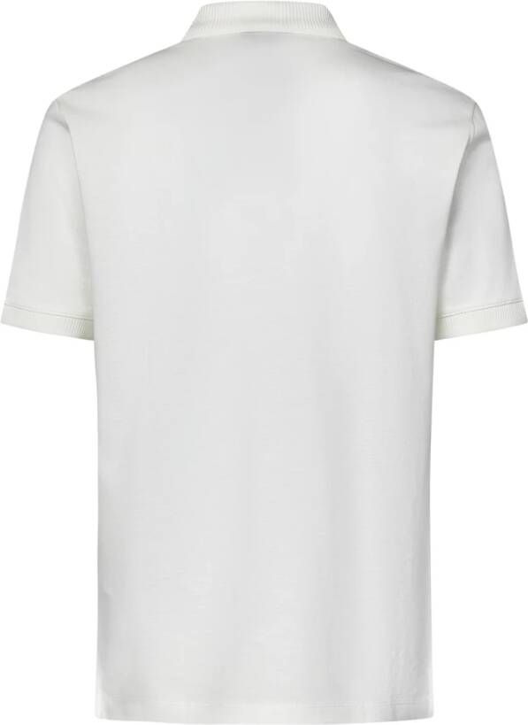 Emporio Armani Witte Polo Shirt met Adelaar Borduurwerk