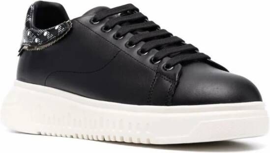 Emporio Armani X3X024Xm702Q534 lederen Sportschoenen Black Dames