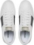 Emporio Armani Witte Leren Sneakers met Gestreept Detail White Heren - Thumbnail 8