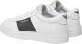 Emporio Armani Witte Leren Sneakers met Gestreept Detail White Heren - Thumbnail 9