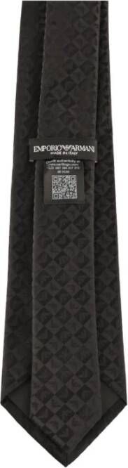 Emporio Armani Zijden stropdas met adelaarsmonogramdetail