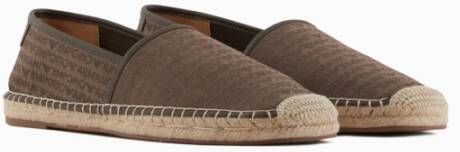 Emporio Armani Zomer Espadrilles met Logo Patroon