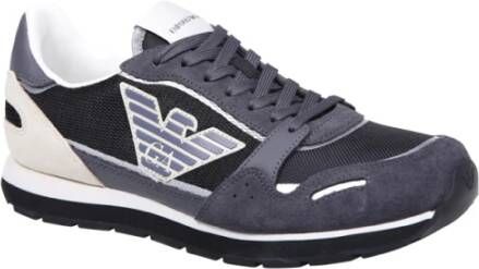 Emporio Armani Militair Groen Zwart Sneaker Multicolor Heren