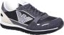 Emporio Armani Militair Groen Zwart Sneaker Multicolor Heren - Thumbnail 3
