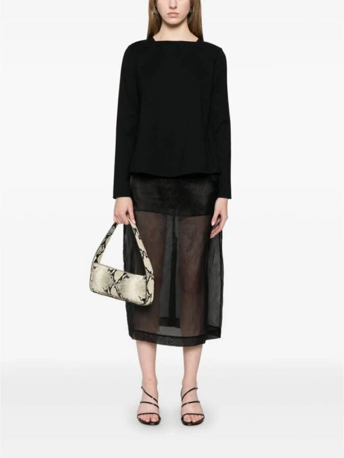 Emporio Armani Zwarte boothals trui
