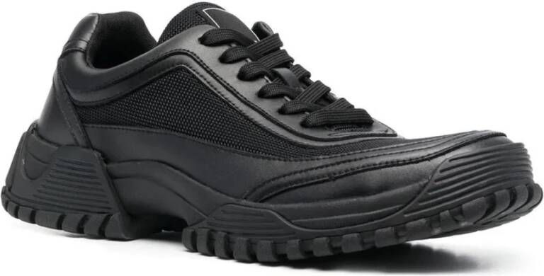 Emporio Armani Zwarte Casual Sneaker voor Mannen Black Heren