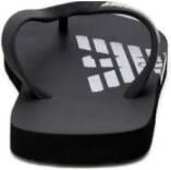 Emporio Armani Zwarte Flip Flops EA Logo Stijl Black Heren