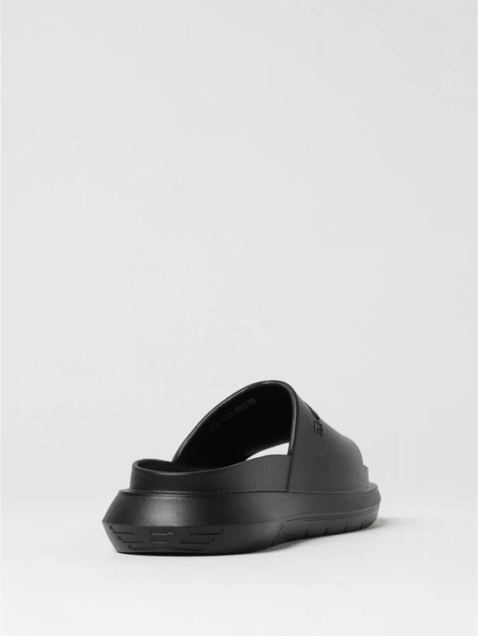 Emporio Armani Zwarte Herensandalen Stijlvol Comfort