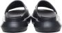 Emporio Armani Zwarte Katoen Elastaan Sandalen Black Heren - Thumbnail 3