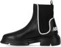 Emporio Armani Zwarte Chelsea-laarzen met elastische inzet en reliëflogo Black Dames - Thumbnail 2