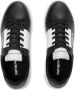 Emporio Armani Zwarte Leren Sneakers met Contrastlogo Black Heren - Thumbnail 4