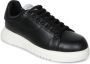 Emporio Armani Zwarte leren sneakers met stevige zool Black Heren - Thumbnail 7