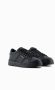 Emporio Armani Zwarte Leren Sneakers met Anatomische Rubberen Zool Black Heren - Thumbnail 12