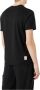 Emporio Ar i Zwarte Lyocell T-shirt met adelaarslogo - Thumbnail 2