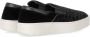Emporio Armani Low-Top Sneakers Black Monogram Slip-On Sneaker in zwart - Thumbnail 5