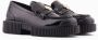 Armani Exchange Zwarte platte schoenen met vierkante hak Black Dames - Thumbnail 8