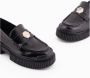 Armani Exchange Zwarte platte schoenen met vierkante hak Black Dames - Thumbnail 11