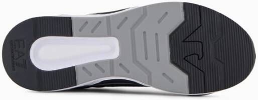 Emporio Armani Zwarte Sneakers met Logo Detail