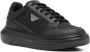 Emporio Ar i Zwarte Sneakers Veters Rubberen Zool - Thumbnail 2