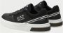 Emporio Armani EA7 Zwarte Voetbalgeïnspireerde Sneakers Black Heren - Thumbnail 12