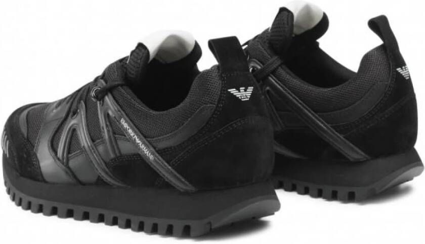 Emporio Armani Zwarte X4X555Xm996 Sneakers Black Heren