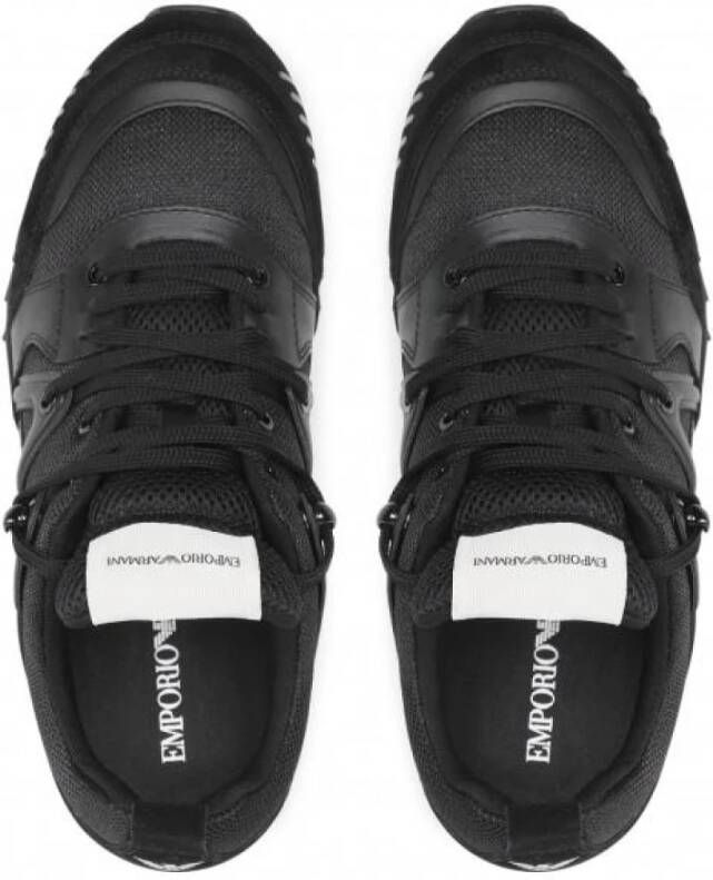 Emporio Armani Zwarte X4X555Xm996 Sneakers Black Heren