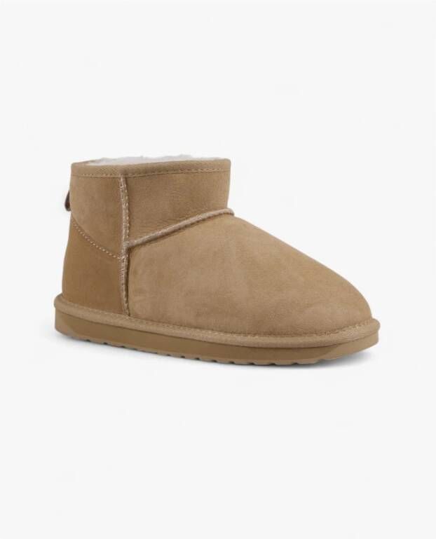 Emu Klassieke Schapenvacht Enkellaarzen Sand