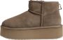 EMU Klassieke Leren Enkellaars Dames Collectie Gray Dames - Thumbnail 4