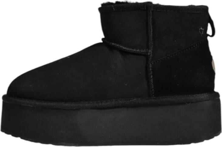 EMU Micro Flatform Dames Laarzen Black Dames