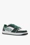 Enterprise Japan Groene Leren Sneakers met Ster Geperforeerde Neus Green Heren - Thumbnail 5