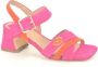 Enterprise Japan Fuchsia Oranje Daim Sandaal Pink Dames - Thumbnail 2