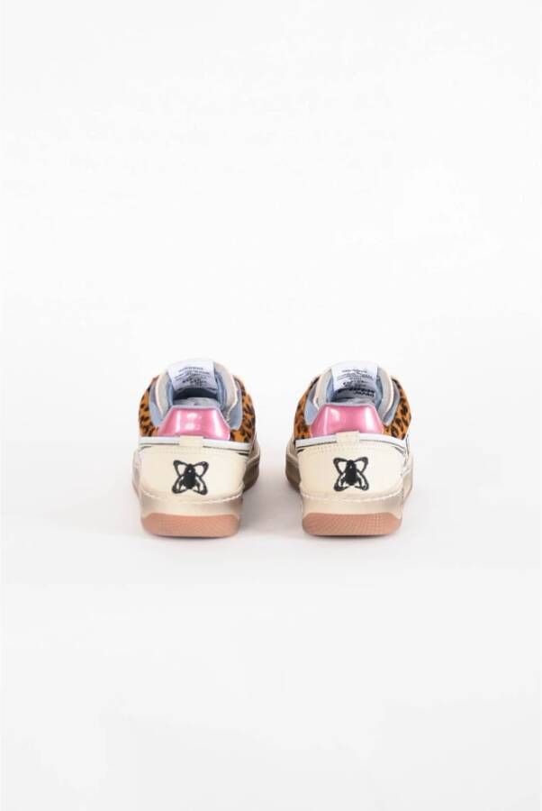 Enterprise Japan Leopardprint Leren Sneakers Meerkleurig Dames